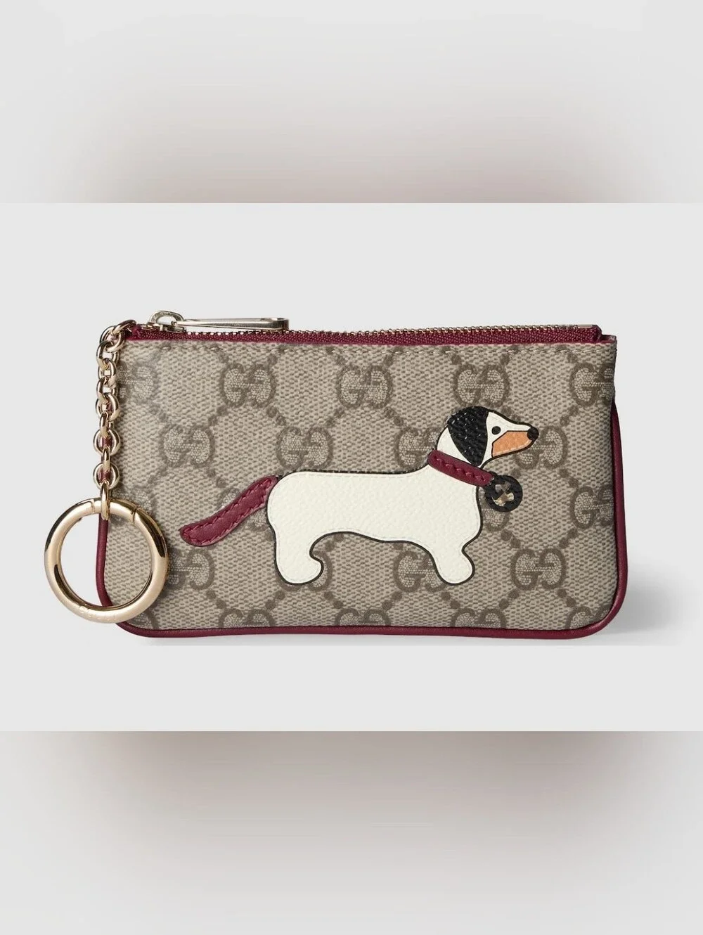 Gucci Dog-pattern GG Card Case